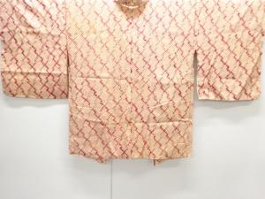 未使用品　本総絞り　松皮菱模様羽織